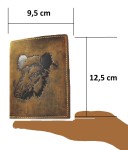 PORTFEL PION Z WIZERUNKIEM GŁOWY DZIKA SKÓRA VINTAGE GREENBURRY 1701-WILDBOAR-25