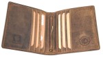 PORTFEL ETUI NA KARTY BANKNOTÓWKA CLIP PION SKÓRA VINTAGE GREENBURRY 1707-25