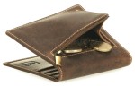 PORTFEL ETUI NA KARTY BANKNOTÓWKA CLIP PION SKÓRA VINTAGE GREENBURRY 1707-25
