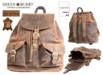 PLECAK DUŻY FORMAT A4 SKÓRA VINTAGE GREENBURRY 1711-25