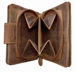 PORTFEL PION DAMSKI SKÓRA VINTAGE GREENBURRY 1704-25