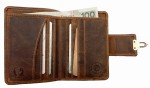 PORTFEL PION DAMSKI SKÓRA VINTAGE GREENBURRY 1704-25