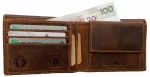 PORTFEL MĘSKI POZIOM RFID OCHRONA SKÓRA VINTAGE GREENBURRY 1705A-RFID-25