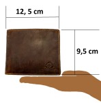 PORTFEL MĘSKI POZIOM RFID OCHRONA SKÓRA VINTAGE GREENBURRY 1705A-RFID-25