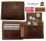 PORTFEL MĘSKI POZIOM RFID OCHRONA SKÓRA VINTAGE GREENBURRY 1705A-RFID-25