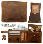 PORTFEL MĘSKI POZIOM SKÓRA VINTAGE PATENT GREENBURRY 1705B-25