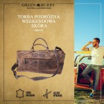 TORBA PODRÓŻNA WEEKENDOWA SKÓRA VINTAGE GREENBURRY 1606-25
