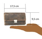 PORTFEL DUŻY KELNERSKI POZIOM SKÓRA VINTAGE GREENBURRY 1785A-25