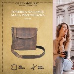 TOREBKA NA RAMIĘ MAŁA PRZEWIESZKA SKÓRA VINTAGE GREENBURRY 1727-25