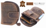 PORTFEL PORTMONETKA SKÓRA VINTAGE GREENBURRY 1625-25