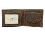 PORTFEL MĘSKI Z WYJMOWANĄ WKŁADKĄ POZIOM SKÓRA VINTAGE GREENBURRY 1702-25