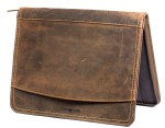 TECZKA AKTÓWKA ORGANIZER FORMAT A4 NA DOKUMENTY SKÓRA VINTAGE GREENBURRY 1721-25