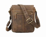 TORBA NA RAMIĘ LISTONOSZKA FORMAT A5 SKÓRA VINTAGE GREENBURRY