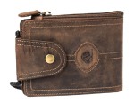SASZETKA NA SZYJĘ DO PASKA PORTFEL SKÓRA VINTAGE GREENBURRY